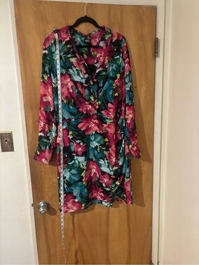 INC black floral dress (XL)